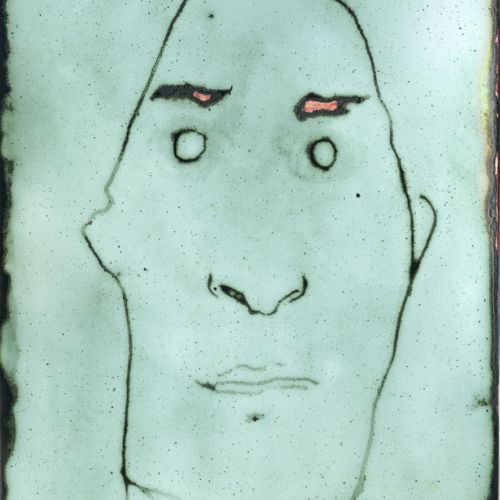 Eric enamel 87 x 11 cm 2023